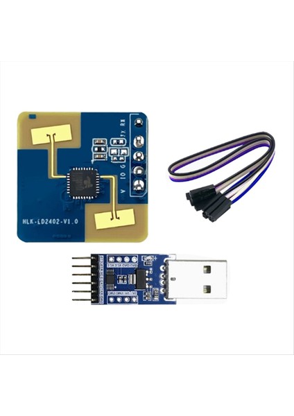 LD2402 24G Statik Insan Vücudu Varlığı Algılama 7m Aıot Millimetre Dalga Sensörü Radar Modülü Gpıo ve Uart Arayüzleri (Yurt Dışından)