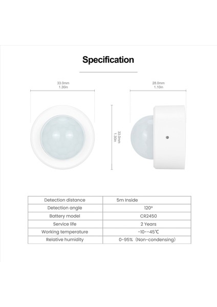 4x Hareket Gövdesi Sensörü Zigbee 3 0 Tuya Mini Akıllı Insan Hareketi Pir Transducer Akıllı Yaşam Kablosuz Bağlantı Işığı (C) (Yurt Dışından) modelleri