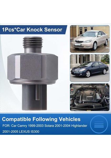 Toyota Camry Için Araba Knock Sensor 89615-12090 1999-2003 Soara 2001-2004 Highlander 2001-2005 Lexus IS300 (Yurt Dışından) fırsatları