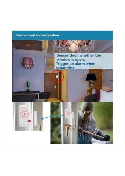 Kablosuz Kapı Pencere Sensörleri 433MHZ Ev Güvenlik Alarm Sistemi Ev Hırsız Alarm Kitleri (Yurt Dışından) indirimleri