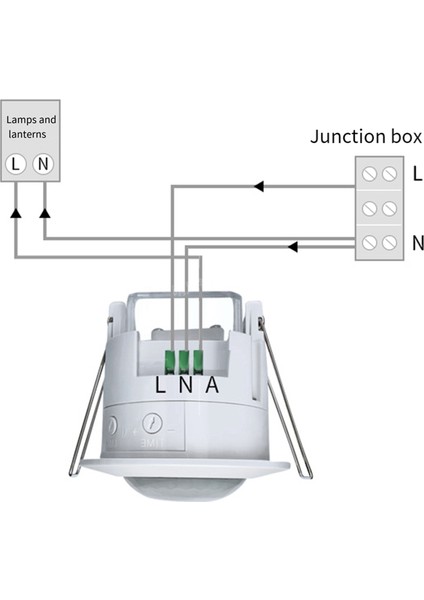 6x Tavan Gömülü Pır Hareket Sensörü Kızılötesi Koridor Depoları Için Ayarlanabilir Dedektör (Yurt Dışından) fiyatları