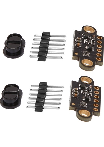 2x VL53L1X Aralıklı Uçuş Zamanı Sensörü Modülü 3V-5V Mesafe 400CM Ölçüm Uzatma Kartı Modülü Arduino (Yurt Dışından)