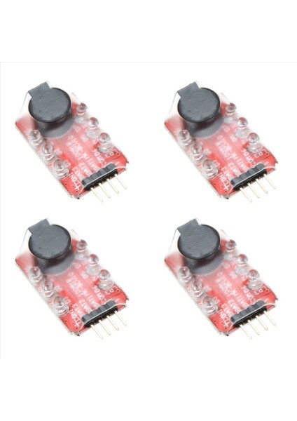 4x Hailer Lipo Pil Voltaj Alarm Ekran Deplat 2-3s Rc Helikopter Quadcopter Otomobil Pili Için LED Ekran (Yurt Dışından)