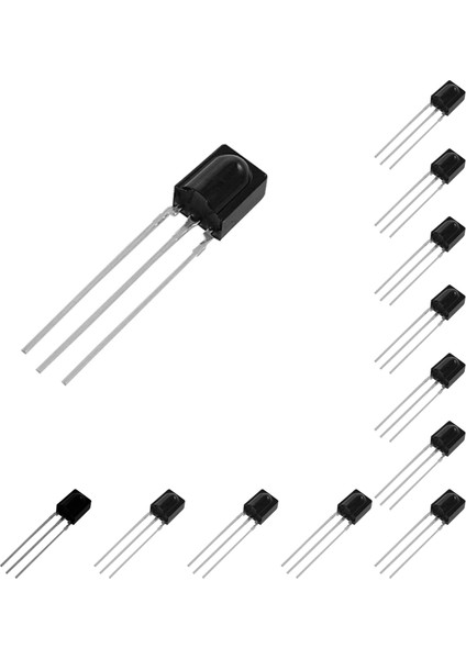 30 Adet Alım Mesafesi 15M Kızılötesi VS838 Ir Alıcı Modülleri Siyah (Yurt Dışından)