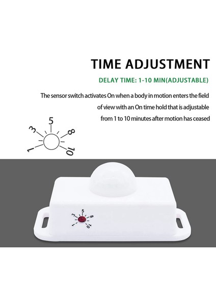 2x Dc 12V 24V Pır Hareket Sensörü Fonksiyon Denetleyicisi LED Anahtarı Gövde Kızılötesi Anahtar Hareket Zamanlayıcısı LED Şeritler Için Beyaz (Yurt Dışından) modelleri
