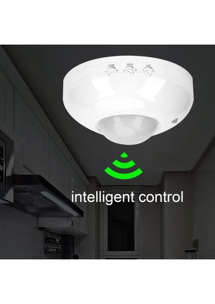 Hareket Dedektörü LED Hafif Insan Hareket Kızılötesi Dedektör 360 Derece Tavan Tesisat Koridoru Banyo Tavan (Yurt Dışından) modelleri