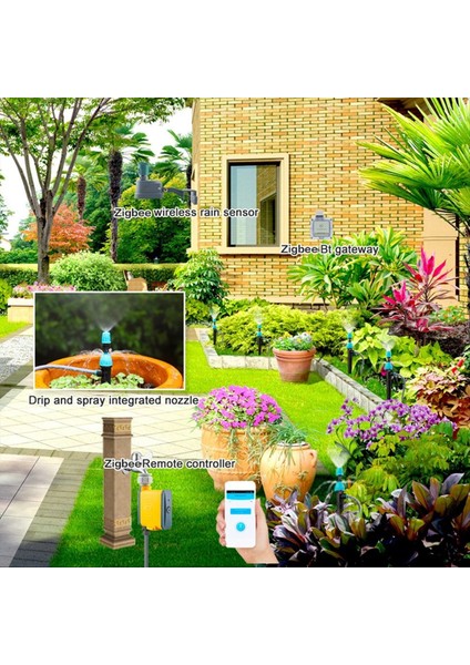 Zigbee Kablosuz Yağmur Sensörü Ayarlanabilir Ayar Siklik Zamanlama Sulama Cihazı Akıllı Bağlantı Uzaktan Denetleyici (Yurt Dışından) modelleri