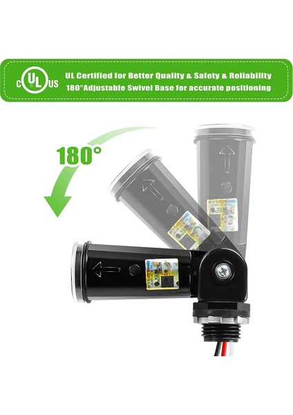 2 Paket Alacakaranlıktan Şafak/gündüz Gece Sensörü Fotoelektrik Anahtar Fotoğraf Hücre Sensörü IP65 Dış Işık Için Su Geçirmez Fotosel (Yurt Dışından) fırsatları