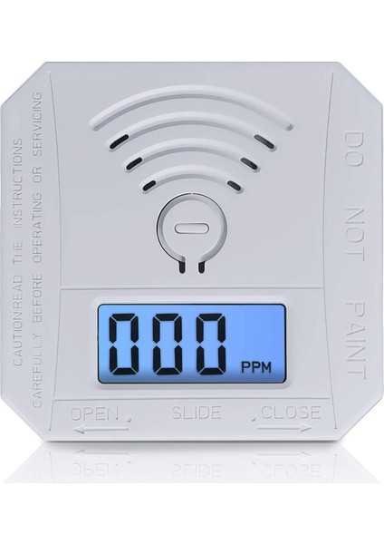 Karbon Monoksit Detektörü Co Gaz Monitörü Alarm Detektörü Ul 2034 Standartlarına Uygun Co Sensör (Yurt Dışından)