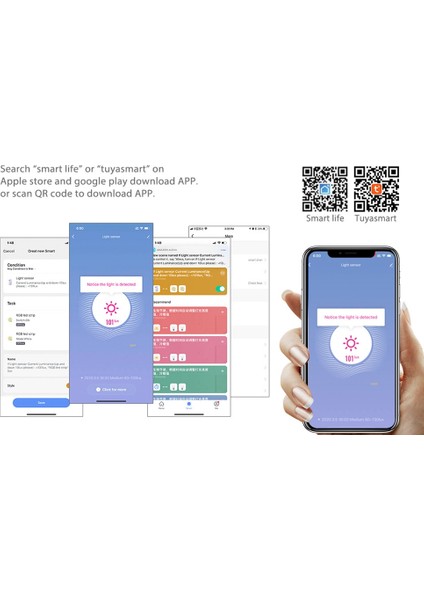 Tuya Wifi Işık Sensörü Akıllı Ev Aydınlatma Sensörü Bağlantı Kontrolü Parlaklık Sensörü Aydınlatma (Yurt Dışından) fiyatları