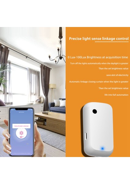 Tuya Wifi Işık Sensörü Akıllı Ev Aydınlatma Sensörü Bağlantı Kontrolü Parlaklık Sensörü Aydınlatma (Yurt Dışından) indirimleri