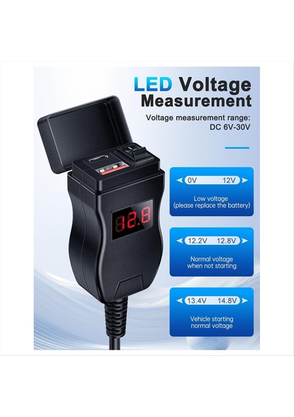 Motosiklet USB Şarj Cihazı Çift USB Tip C Pd &amp Hızlı Şarj 3 0 Voltmetre ve Açık/kapalı Anahtarı ile Motosiklet Telefon Şarj Cihazı (Yurt Dışından) fırsatları