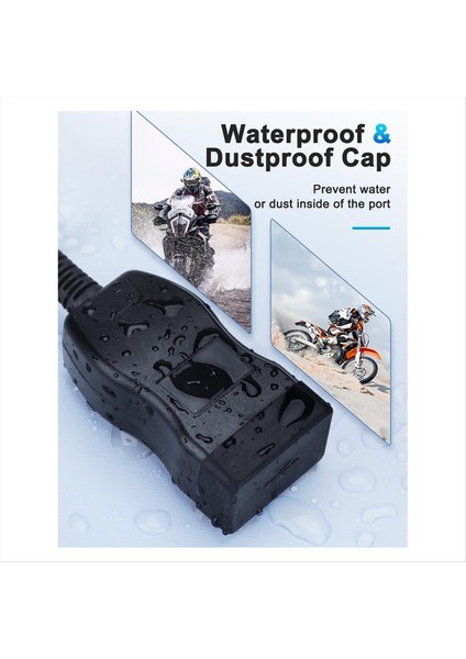 Motosiklet USB Şarj Cihazı Çift USB Tip C Pd &amp Hızlı Şarj 3 0 Voltmetre ve Açık/kapalı Anahtarı ile Motosiklet Telefon Şarj Cihazı (Yurt Dışından) indirimleri