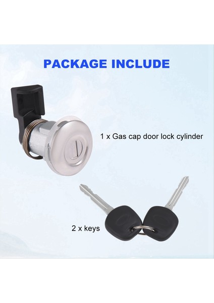 Toyota Tacoma 1995-2004 Için 2 Anahtarlı Yakıt Kapısı Kilit Silindiri Tundra 2000-2003 69058-35140 69058-29016 (Yurt Dışından) fiyatları