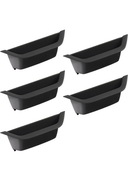 5x Araba Otomatik Iç Iç Kapı Kolu Çekme Trimi Uyumlu-Bmw F25 F26 X3 X4 2011-2017 Ön Sol Taraf Siyah (Yurt Dışından)