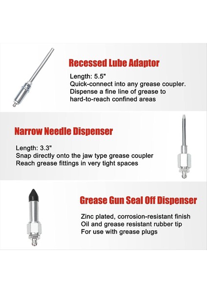 Takım Gres Ucu 9 Parçalı Gres Kuplör Kiti Hızlı Bağlantı Gres Bağlantıları Tam Yağlama Aksesuarları (Yurt Dışından) fiyatları