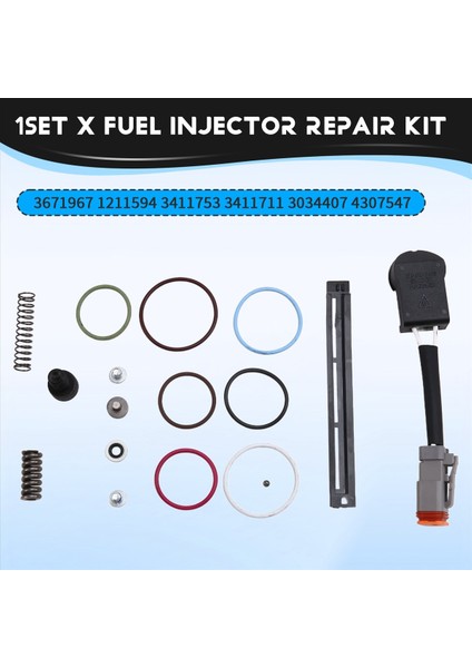 Dizel Yakıt Enjektör Onarım Kiti 3671967 1211594 3411753 3411711 4307547 Cumins Için Ism M11 N14 Enjektör Tel Kablo Demeti (Yurt Dışından) fırsatları