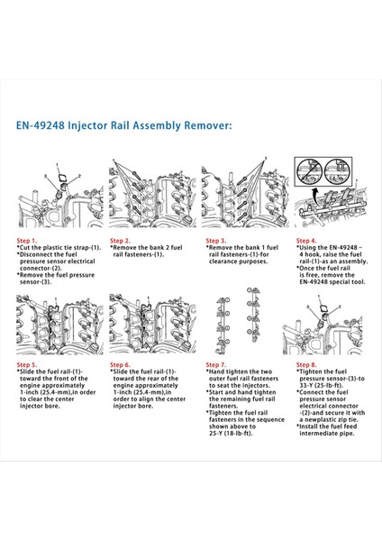 EN-49248 6706 Yakıt Enjektör Rail Montaj Çıkartma Aracı + GM245 Yakıt Enjektör Contaları Gm Motorları Için Araçlar (Yurt Dışından) fırsatları
