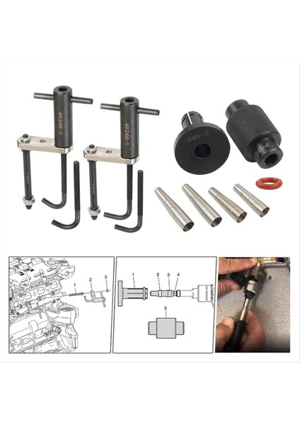 EN-49248 6706 Yakıt Enjektör Rail Montaj Çıkartma Aracı + GM245 Yakıt Enjektör Contaları Gm Motorları Için Araçlar (Yurt Dışından) indirimleri