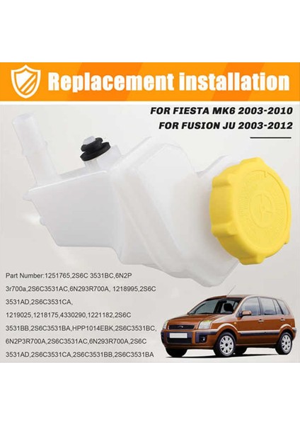 Hidrolik Direksiyon Pompası Yağı Rezervuar Ford Fiesta Mk6 1 4 16V Füzyon Ju 2S6C3531AC 2S6C3531AD 2S6C-3531-AC (Yurt Dışından) indirimleri