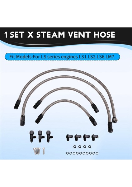 Soğutucu Crossover Hortum Soğutucu Crossover Kiti Buhar Havalandırma Hortumu Lsx Ls1 Ls2 Ls6 Lm7 Gümüş (Yurt Dışından) fırsatları