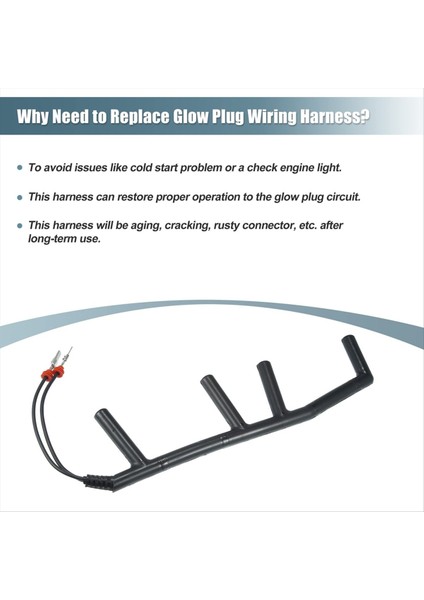 Araba Glow Fiş Kablo Demeti 028971766 028-971-766 028 971 766 904-091 Vw Golf Jetta Passat Audi 1 9 Tdı 1993-2001 (Yurt Dışından) fiyatları