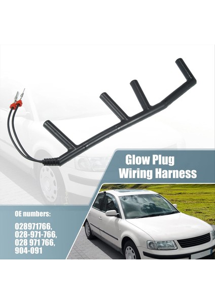 Araba Glow Fiş Kablo Demeti 028971766 028-971-766 028 971 766 904-091 Vw Golf Jetta Passat Audi 1 9 Tdı 1993-2001 (Yurt Dışından) modelleri