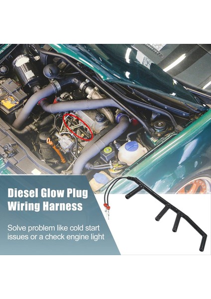 Araba Glow Fiş Kablo Demeti 028971766 028-971-766 028 971 766 904-091 Vw Golf Jetta Passat Audi 1 9 Tdı 1993-2001 (Yurt Dışından) fırsatları