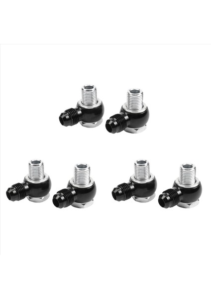 6AN x 1/4 Npsm Için 3x Gm Turbo 350 400 700R4 4L60E Şanzıman Yağı Soğutucu 90 Derece Banjo Fittingleri (Yurt Dışından)