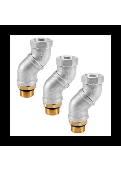 3x 3/4 Inç Yakıt Hortumu Döner 360 Yakıt Meme Için Dönen Konektör Çok Düzlemli Yakıt Düzlemi Döner (Yurt Dışından)