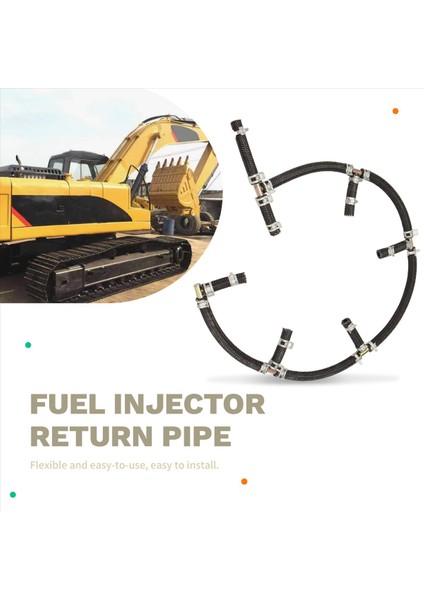 212-8606 Yakıt Enjektör Yağı Emekli Borusu Kedi Ekskavator E320C E320D Motor S6K Inşaat Makina Parçaları 2128606 (Yurt Dışından) fırsatları