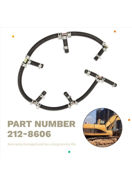 212-8606 Yakıt Enjektör Yağı Emekli Borusu Kedi Ekskavator E320C E320D Motor S6K Inşaat Makina Parçaları 2128606 (Yurt Dışından) indirimleri