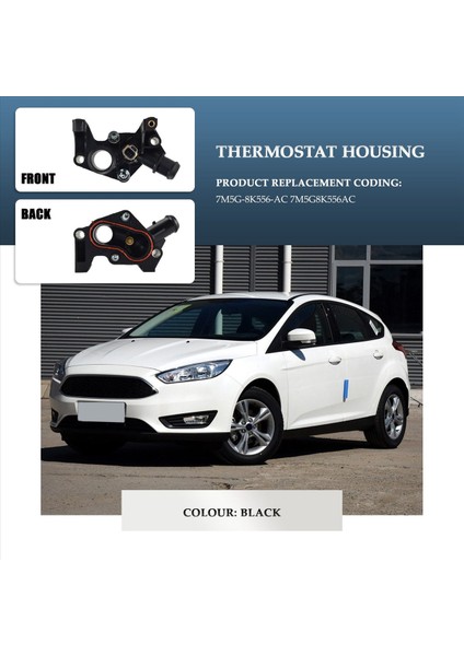 Ford Fiesta Focus Için 7M5G-8K556-AC Soğutma Sistemi Termostat Muhafazası 2012-2016 (Yurt Dışından) fiyatları
