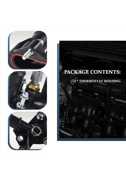 Ford Fiesta Focus Için 7M5G-8K556-AC Soğutma Sistemi Termostat Muhafazası 2012-2016 (Yurt Dışından) modelleri