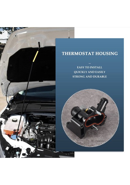 Ford Fiesta Focus Için 7M5G-8K556-AC Soğutma Sistemi Termostat Muhafazası 2012-2016 (Yurt Dışından) fırsatları