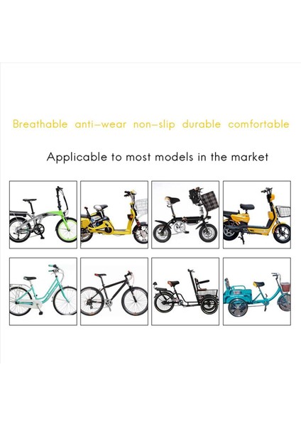 3x Elektrikli Bisiklet Koltuğu Pil Araç Yumuşak Sökün Elektrikli Bisiklet Koltuğu Yastık Koltuk Büyütülmüş Kalın Koltuk (Yurt Dışından) indirimleri