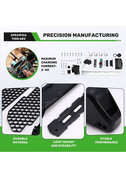 Dp-9 Ebike Pil Kılıfı 91PCS 18650 Hücreler Kutusu Dıy Downtube Pil 48V Için Elektrikli Bisiklet Pil Kılıfı (Yurt Dışından) indirimleri