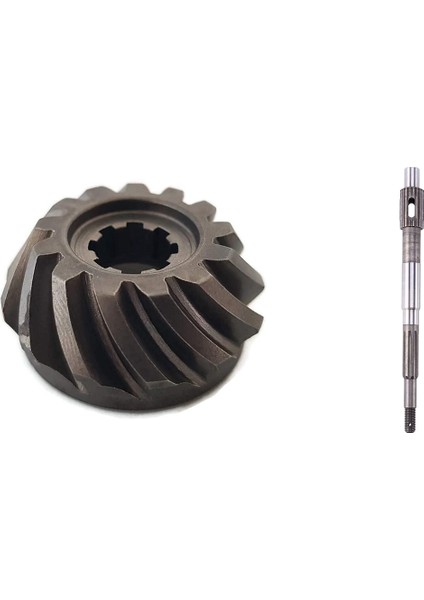 2 Pcs Araç Aksesuarları 1 Pcs Tekne Motorlu Pinyon Dişli Vev ve 1 Pcs Tekne Outboard Pervane Şaftı 683-45611-0100 (Yurt Dışından)