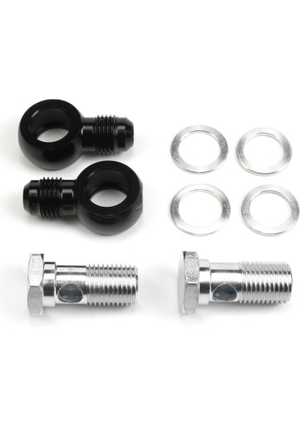 6AN x 1/4 Npsm Gm Turbo 350 400 700R4 4L60E Şanzıman Yağı Soğutucu 90 Derece Banjo Tesisatları (Yurt Dışından) modelleri