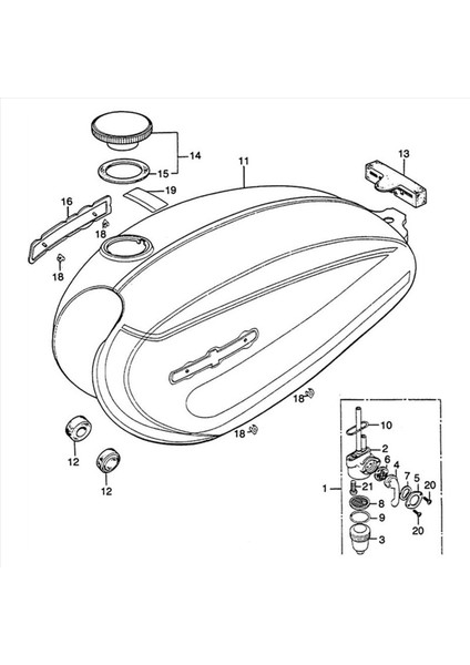Honda Vintage Için 6x CG125 Ct Xl Sl Tl Motosiklet Gaz Yakıt Deposu Yastık Montaj Yağı Tankı Conta (Yurt Dışından)