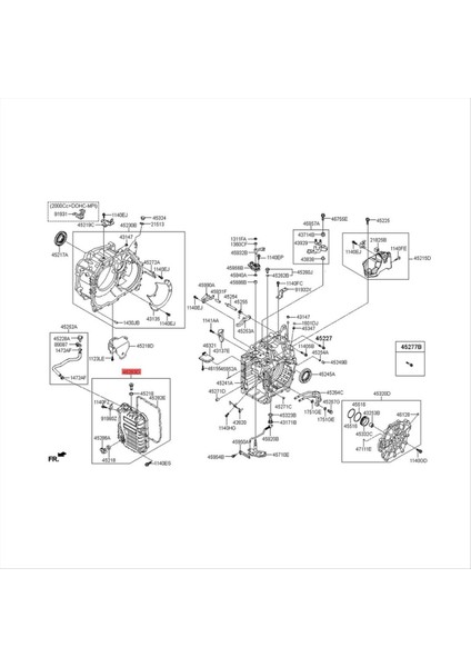 Hyundai Elantra Veloster Kia Forte 2 0l 2017-2020 Gearbox Vücut Kapağı 452802F10 (Yurt Dışından)