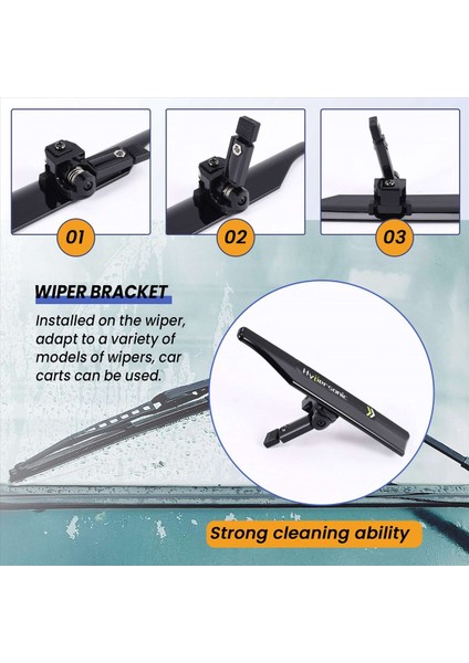 Hipersonik 2 Adet Siyah Silecek Standı Ön Cam Silecek Kanadı Ön Cam Silecek Bıçağı Spoyler Arkadaşı Kanat Otomobil Alet Aksesuarları (Yurt Dışından) modelleri