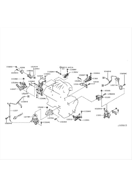 11210-JN30A Araç Motor Montaj Nissan Altima Infiniti Için Motor Motor Braketi QX60 2007-2020 11210JN30A (Yurt Dışından) fiyatları