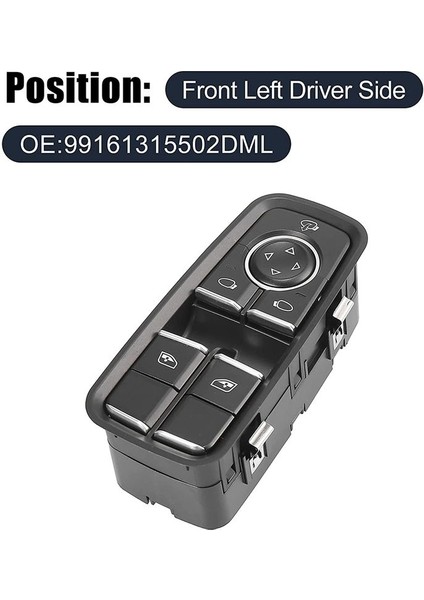 99161315502DML Pencere Regülatör Anahtarı Cam Ana Anahtar Malzemeleri Porsche Için 911 Için (Yurt Dışından) modelleri