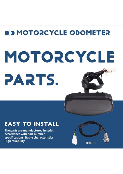 Evrensel Motosiklet LCD Dijital Hız Tezgahı Kokometre Takometre Km/h Mph Göstergesi (Yurt Dışından) fırsatları
