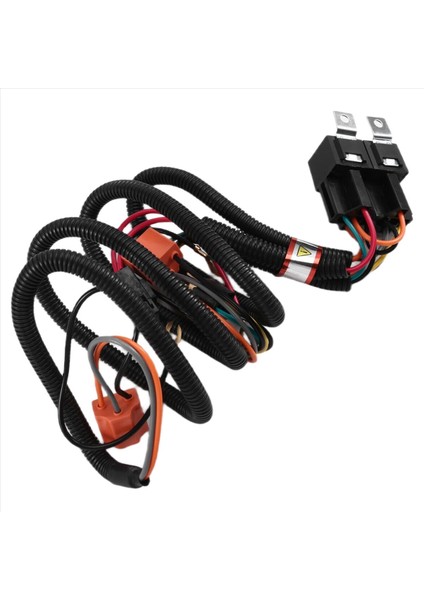 Araba H4 12V LED Farlar Rölesi Kablo Demir Kablo Demeti Kiti Işın Düşük Işın Geliştirici Araç Aksesuarları (Yurt Dışından) fiyatları