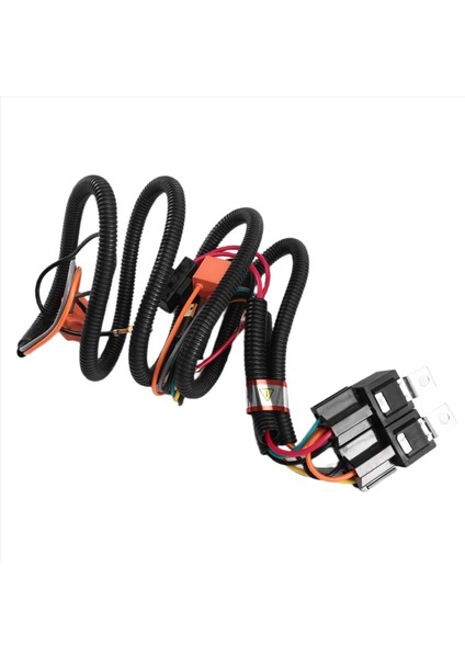 Araba H4 12V LED Farlar Rölesi Kablo Demir Kablo Demeti Kiti Işın Düşük Işın Geliştirici Araç Aksesuarları (Yurt Dışından) modelleri