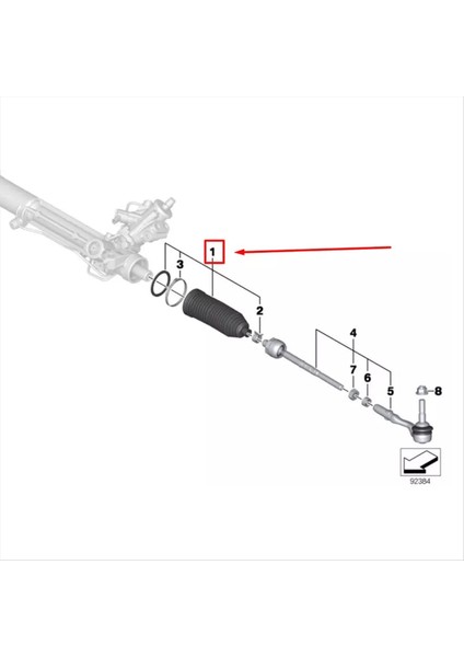 Direksiyon Dişli Kauçuk Toz Kapağı Direksiyon Dişli Toz Kapağı 32106785993 61E83E90 Bmw E6 Için Uygun (Yurt Dışından) fırsatları