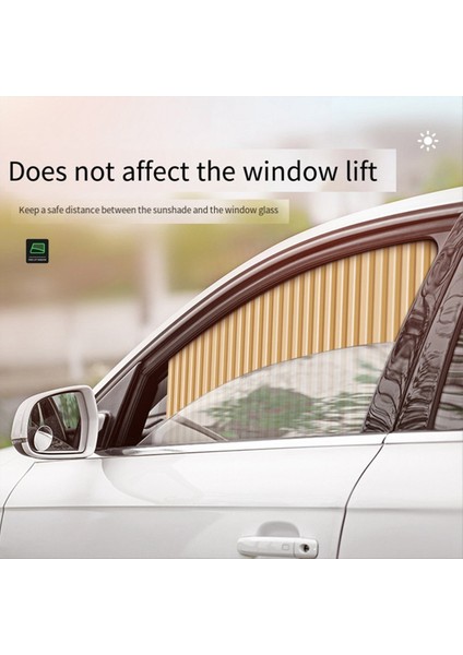 1 Çift Altın Ön Araba Güneşlik Otomatik Geri Çekilebilir Araba Perdeleri Araba Penceresi Güneş Koruması Araba Yalıtım Gölgeleme (Yurt Dışından) indirimleri