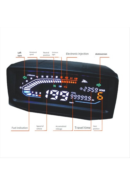 Honda Gl Pro 160 Hawk GL145 GL160 CB125T LED Rpm Speedometre Gösterge Tablosu Panel (Yurt Dışından) fiyatları